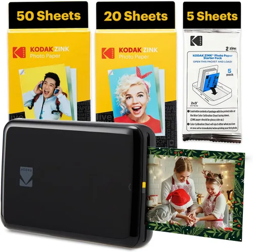 Miniatura 18 de KODAK Barbie x Step Slim Impresora fotográfica instantánea inalámbrica portátil de 2"x3" Papel fotográfico prémium (50 hojas)