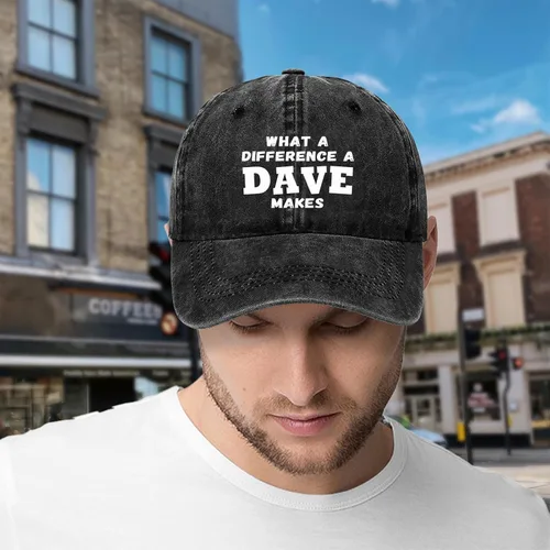 Miniatura 8 de What A Differences A Dave Makes Hat Gorra de béisbol Sombreros para hombres Sombrero ajustable