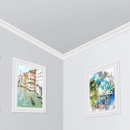 Miniatura 6 de TaoBary Moldura de espuma flexible autoadhesiva con borde 3D, líneas decorativas de pared adhesivas para despegar y pegar, para el hogar, oficina