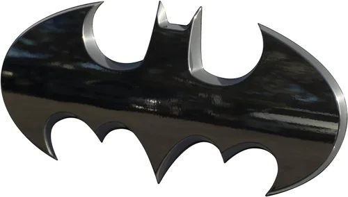 Miniatura 13 de Fan Emblems Emblema de coche de Batarang de Batarang de 1989, símbolo de Batarang 3D, color negro mate, tamaño: 3.8 x 1.8 x 0.2 pulgadas - 1989