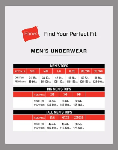 Miniatura 8 de Hanes Paquetes de camisetas interiores para hombre, camisetas interiores de algodón suave Stay-Tucked, las mejores camisetas interiores