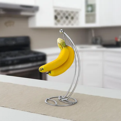 Miniatura 5 de Home Basics gancho de árbol banana de alambre plano