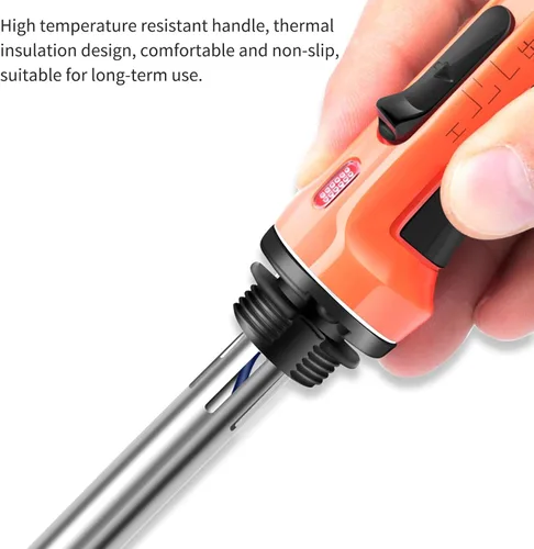 Miniatura 4 de Soldador de plástico – Kit de soldadura de plástico de 100 W pistola de soldadura con 56 varillas de soldadura, herramienta profesional de Rojo