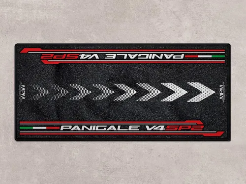 Alfombrilla de estacionamiento para Panigale V4 SP2 modelo de motocicleta, expositor y tapete para pozo, alfombra lavable antideslizante para garaje