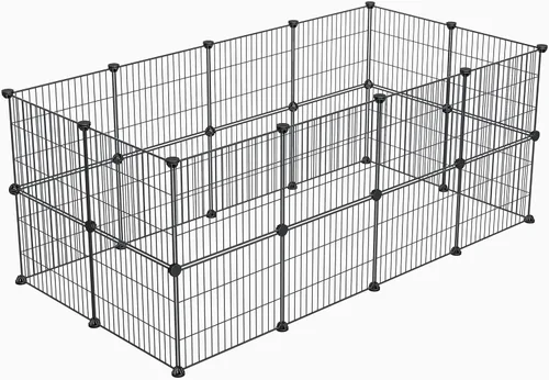 Miniatura 8 de LURIVA Corralito para animales pequeños, jaulas de conejillo de indias, corralito para mascotas, jaula de conejo, jaula de animales pequeños