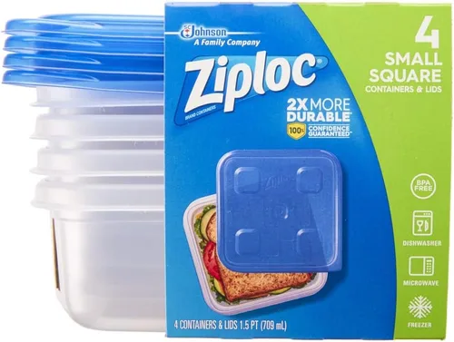Miniatura 8 de Ziploc Contenedores reutilizables para almacenamiento de alimentos y preparación de comidas, para organización de cocina, Tecnología Smart Snap