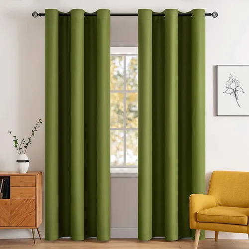 Miniatura 74 de MIULEE Cortinas opacas para dormitorio o sala de estar, juego de 2 paneles de cortina para ventana con aislamiento térmico y bloqueo de luz