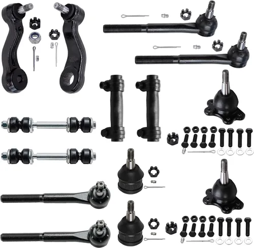Miniatura 207 de Detroit Axle – Kit de suspensión delantera para Hyundai 2013-2018 Santa Fe 2 enlaces de barra de estabilizador 4 varillas de amarre interiores