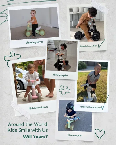 Miniatura 6 de BABELIO - Bicicleta de equilibrio para bebés de 1 año, niños y niñas de 10 a 36 meses, bicicleta de equilibrio para niños de 4 ruedas con diseño