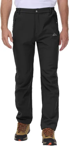 Miniatura 3 de Rdruko Pantalones de nieve de invierno para hombre, impermeables, aislados, de vellón, para esquí, snowboard