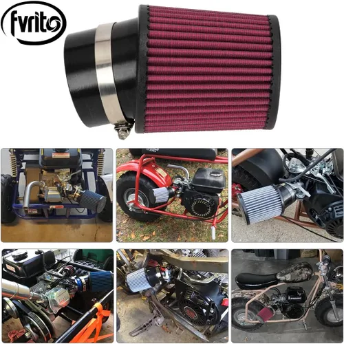 Miniatura 5 de FVRITO Kit limpiador de filtro de aire de 2.441 in 212cc para Predator 212 196cc 224cc GX160 GX200 6.5HP Clone Engine Coleman CT200U CT200U-EX A-Rojo