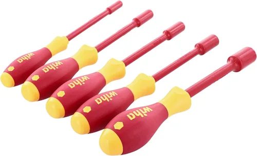 Miniatura 4 de Wiha 32292 Juego de destornilladores de tuercas aisladas, pulgadas, 1000 voltios, 5 piezas