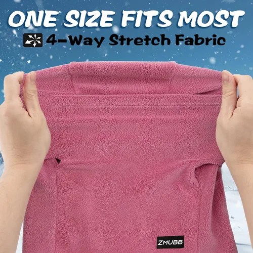 Miniatura 3 de Pasamontañas de forro polar para niños, máscara de esquí, calentador de cuello para niños y niñas, cubierta facial resistente al viento para clima