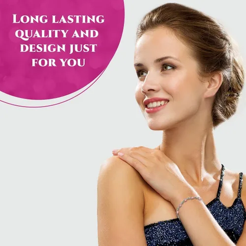 Miniatura 2 de Shop LC - Pulsera bolo con piedra natal para mujer, joyería de boda para novia, cadena deslizante ajustable, compromiso, aniversario, boda, promesa