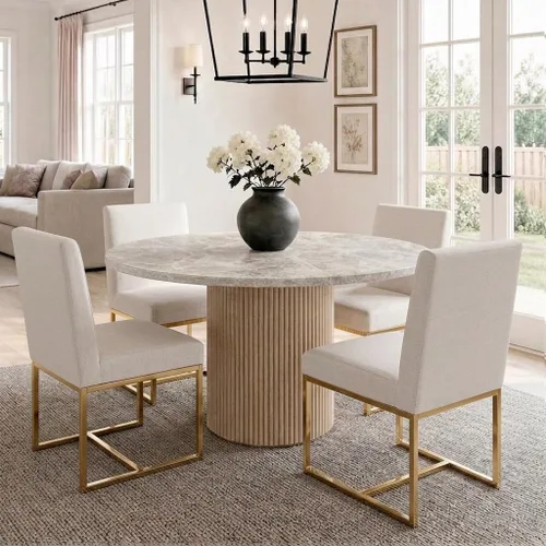 Miniatura 33 de HNY Juego de 2 sillas de cocina modernas, silla de cocina y comedor de cuero PU, silla de comedor tapizada silla auxiliar con marco de metal