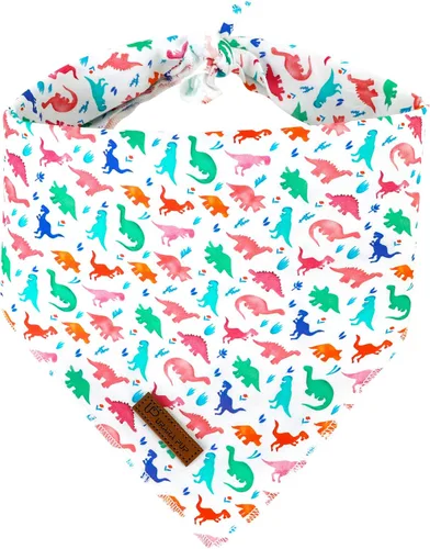 Miniatura 13 de Bandana de verano para perros, bufanda triangular de rejilla de algodón cómoda para perros medianos y grandes, pañuelo lavable para mascotas