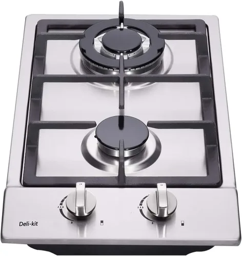 Miniatura 8 de Placa de Cocina de Gas de Combustible Dual de 12 Pulgadas - 2 Quemadores Sellados, Vidrio Templado, Placa de Gas Empotrable DK123-A01S, Negro