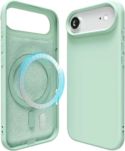 Miniatura 159 de oakxco Funda de silicona para iPhone 12 Pro Max, magnética, compatible con carga inalámbrica Magsafe, cubierta protectora de goma suave y delgada