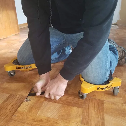 Miniatura 2 de Milescraft 1603 Knee Blades - Rodilleras Duraderas de Trabajo Pesado con 3 Ruedas y Cómodos Cojines de Gel para Adultos Unisex, Capacidad de Giro