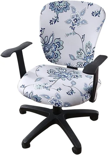 Miniatura 34 de Jinzio Funda para silla de oficina de computadora, tela protectora dividida y elástica, de poliéster, universal, para escritorio, para silla