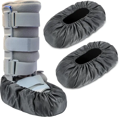 Miniatura 13 de Shyyween 2 piezas de fundas para botas de caminar Air Cam para fracturas médicas, fundas impermeables para botas de yeso, fundas para zapatos