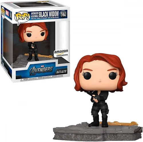 Funko Pop! Deluxe Marvel: Avengers Assemble Series - Black Widow, exclusivo de Amazon, figura 5 de 6