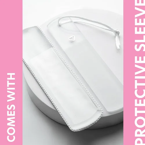 Miniatura 4 de Bona Fide Beauty Lima de Pies de Cristal Checo con Funda Protectora, Raspador de Pies de Doble Cara de Alta Calidad, Raspador de Pies con Cordón