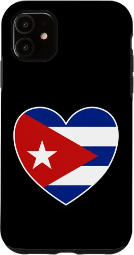 Miniatura 8 de iPhone 13 Pro Max I Heart Cuba - Divertida funda con bandera cubana