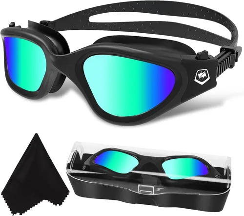 Miniatura 24 de WIN.MAX - Goggles de natación polarizados, antivaho, antirrayos ultravioleta, sin filtraciones y con visión clara para hombres, mujeres, adultos
