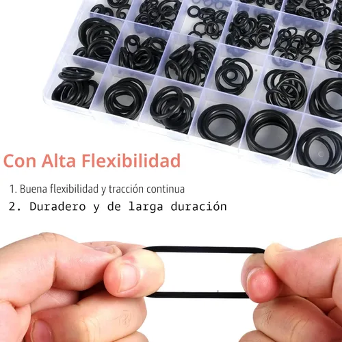 Miniatura 4 de Kit surtido de 400 piezas de juntas tóricas de goma, juego de juntas tóricas de goma de 24 tamaños para grifo, manguera, reparación automotriz