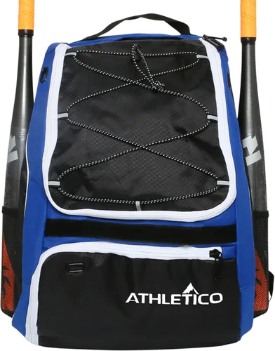 Miniatura 14 de Athletico - Mochila para bate de béisbol, mochila para equipamiento y accesorios de béisbol, T-Ball y sóftbol para jóvenes y adultos Para guardar