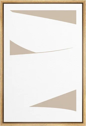 Miniatura 19 de SIGNWIN Lienzo enmarcado para pared, diseño retro pastel, anillo geométrico en espiral, ilustraciones de formas abstractas, arte moderno