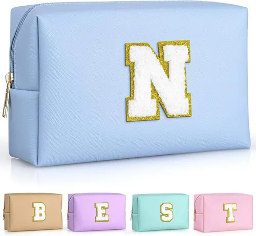 Miniatura 138 de TOPEAST - Bolso de maquillaje para mujer, G Blanco nacarado-rosa