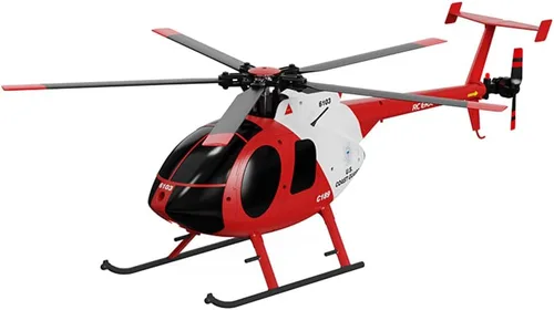 Miniatura 8 de Helicóptero RC, modelo de avión MD500 C189 1/28 2.4G 4CH modelo de helicóptero de un solo rotor (versión RTF)