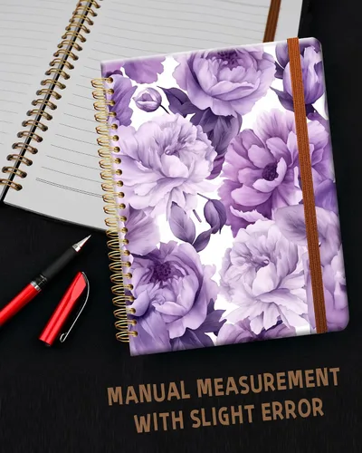 Miniatura 6 de Cuaderno de escritura en espiral a rayas, diario universitario forrado de tapa dura A5 para mujeres y niñas, encuadernación fuerte de doble alambre
