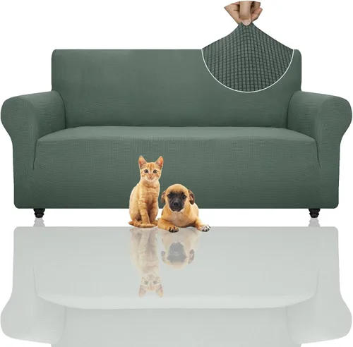 Miniatura 82 de ZNSAYOTX Funda súper elástica para silla (30"-47"), nuevas fundas de silla a rayas para sala de estar, aptas para perros y mascotas, protector