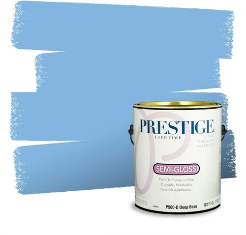 Miniatura 627 de Pintura Exterior + imprimación PRESTIGE, todo-en-uno, 1 galón, acabado mate, color comparable al Valspar* Royal Gray* VS151-Gris real