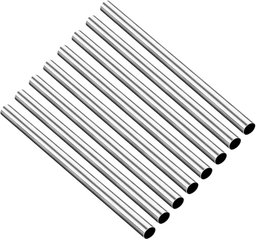 8 tubos de tubo capilar de acero inoxidable 304 de 0.079 in de diámetro exterior de 0.012 in, grosor de pared de 9.843 in de longitud, tubo soldable
