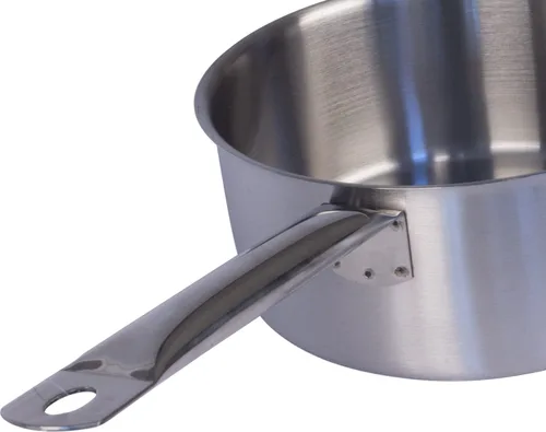 Miniatura 2 de KAPP Cacerola de acero inoxidable de tres capas de 2 cuartos de galón, cocina o restaurante, apta para lavavajillas, apta para horno, no incluye tapa