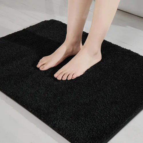 Miniatura 26 de COSY HOMEER Alfombras extra gruesas para el baño, tapetes de baño antideslizantes, tapete de felpa suave, peludo y 100% micro poliéster, tapete