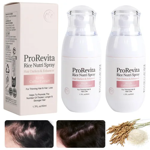 2 unidades de spray para el crecimiento del cabello para adelgazar el cabello, spray de agua de arroz natural para el crecimiento del cabello, unisex