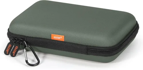 Estuche Grande Clásico Verde Militar – Organizador Electrónico de Carcasa Rígida para Viaje – Bolsa de Almacenamiento de Accesorios Electrónicos a