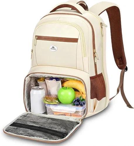 MATEIN Mochila de almuerzo para mujer, resistente mochila térmica térmica para profesores, enfermeras, para trabajo, universidad, viajes, elegante y