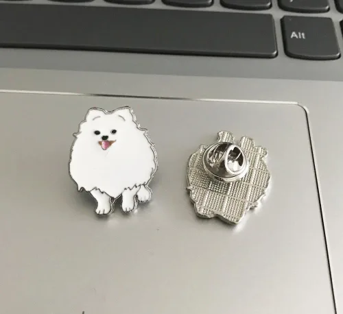 Miniatura 50 de Broche de perro carlino encantador para mascotas, broche de ramillete de metal, placa de identificación para perro, regalo de cumpleaños de Navidad