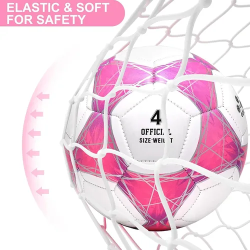 Miniatura 6 de STEEFAN Balón de fútbol verde azulado/azul/rosa, tamaño 3/4/5 para jugar al aire libre, pelota oficial de fútbol que cambia de color con agujas
