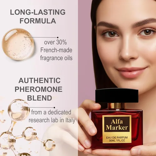 Miniatura 3 de Perfumes para mujeres con feromonas. 1 onza real feromonas infundidas en aerosol de larga duración. Fragancia original premium botella portátil