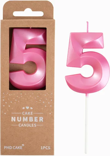 Miniatura 24 de PHD CAKE Velas de cumpleaños de 2 números de 7 cm de oro con diamantes, velas de número dorado, velas de número para pastel, celebración de fiesta