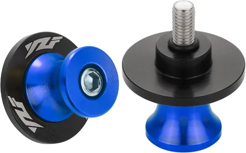 Miniatura 6 de 2 piezas de carretes de brazo oscilante para motocicleta para Yamaha YZF R1 R3 R6 R6S R25 R15 R125 600R de aluminio (negro)