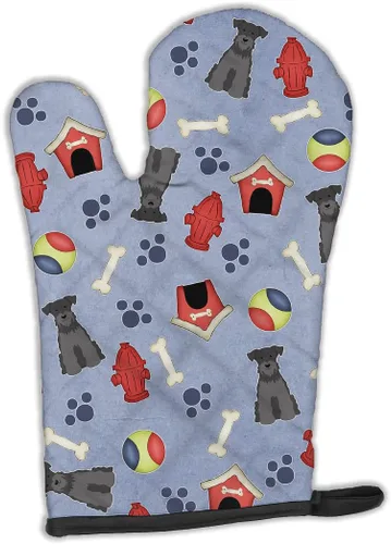 Miniatura 116 de Caroline's Treasures BB2732OVMT Dog House Collection Border Collie - Guante de horno grueso resistente al calor para sartenes calientes y horno