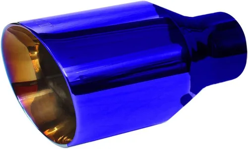 Miniatura 8 de NETAMI NT-2379 Punta de escape de acero inoxidable de doble pared soldada con azul quemado